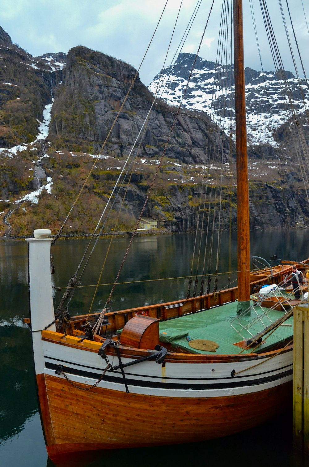 a boat in the water