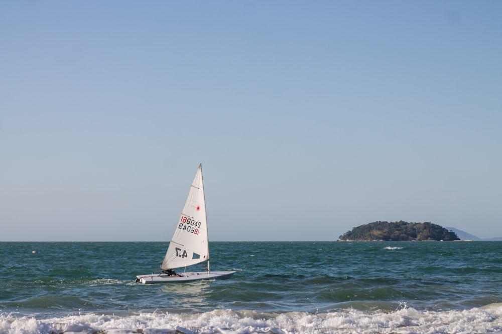 a sailboat in the ocean