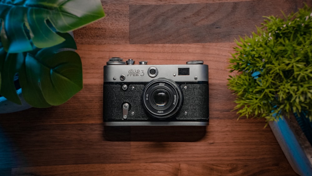 a camera on a table