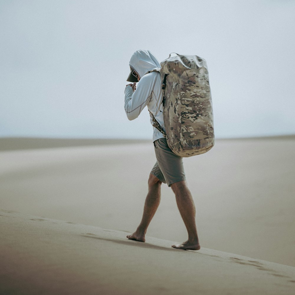 a man wearing a backpack