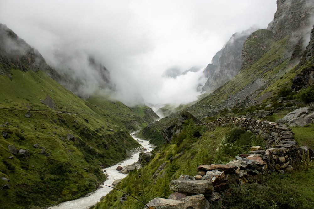 a river running through a valley