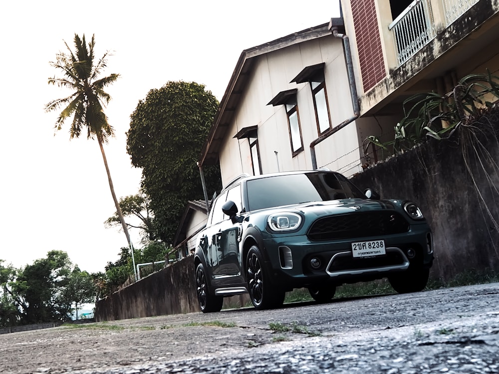 a car parked on a road