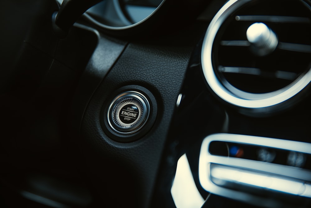 a close up of a car's dashboard