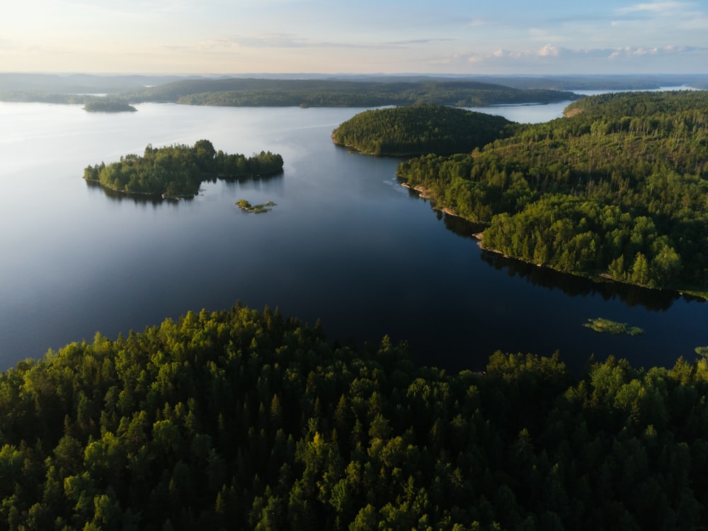 a group of islands in a body of water