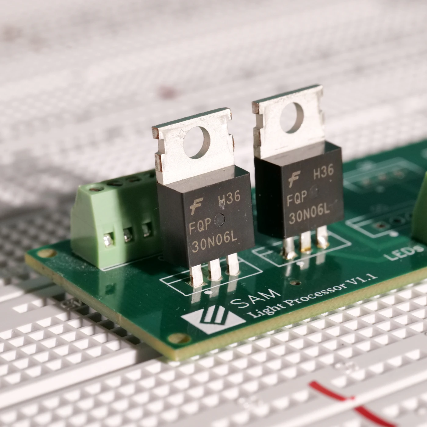 Circuit board with electronic chips, illustrative photograph rather than Efinix Sapphire RV64 hardware