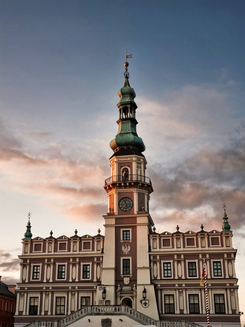 a clock tower on a building