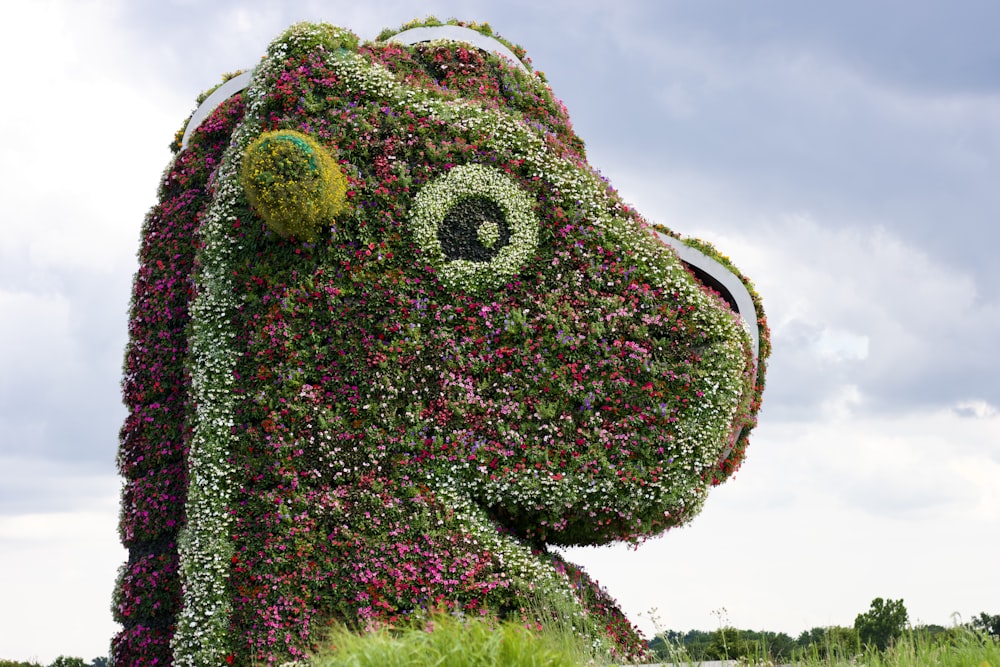 a large flower made of flowers
