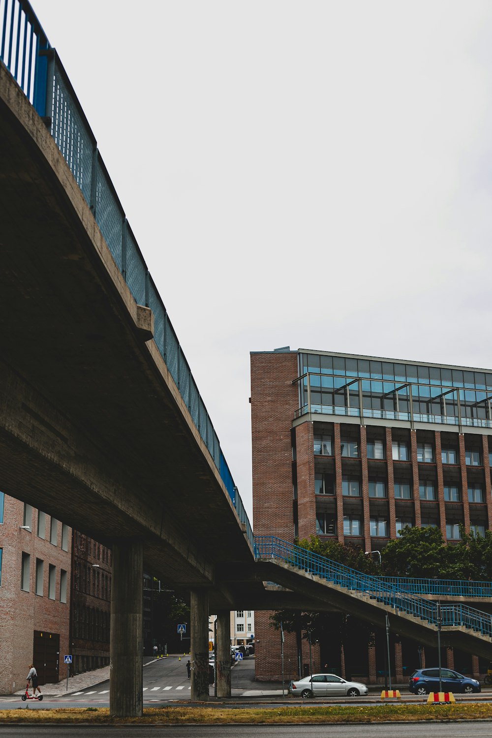 a building with a bridge over it