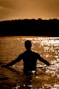 a person in the water