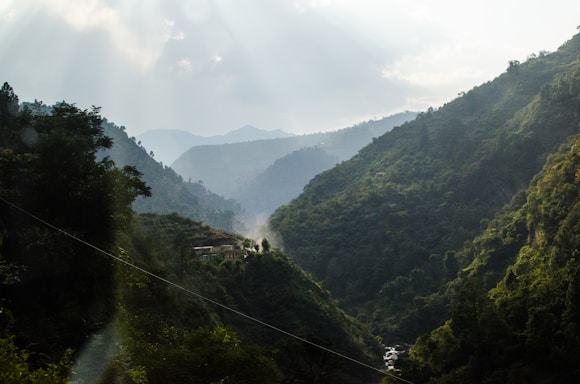 a river running through a valley