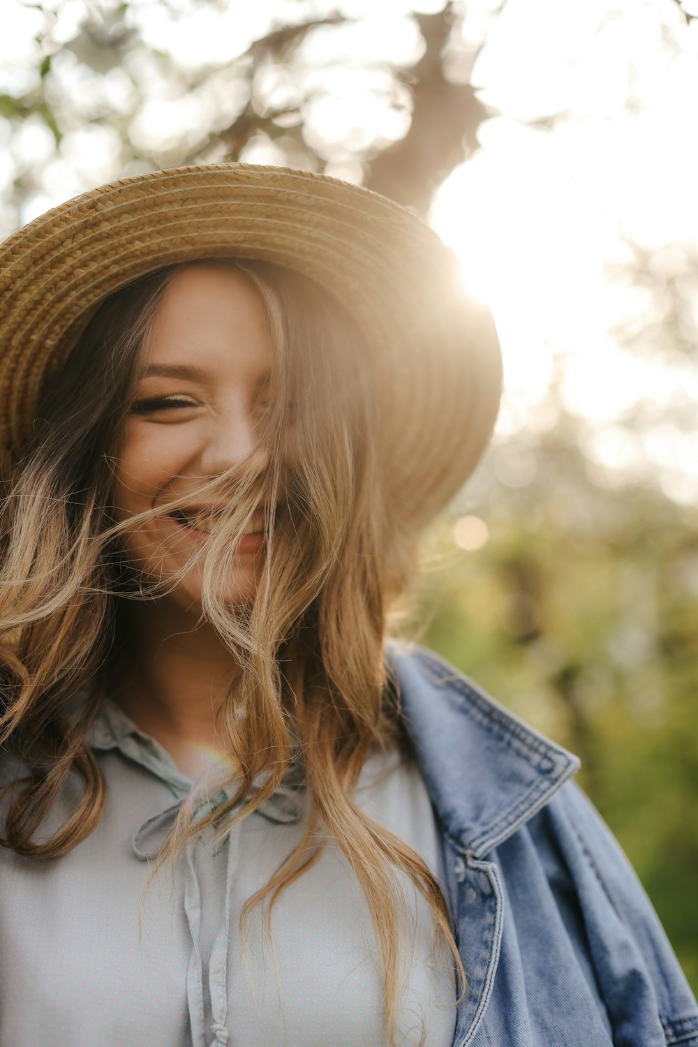 a woman wearing a hat