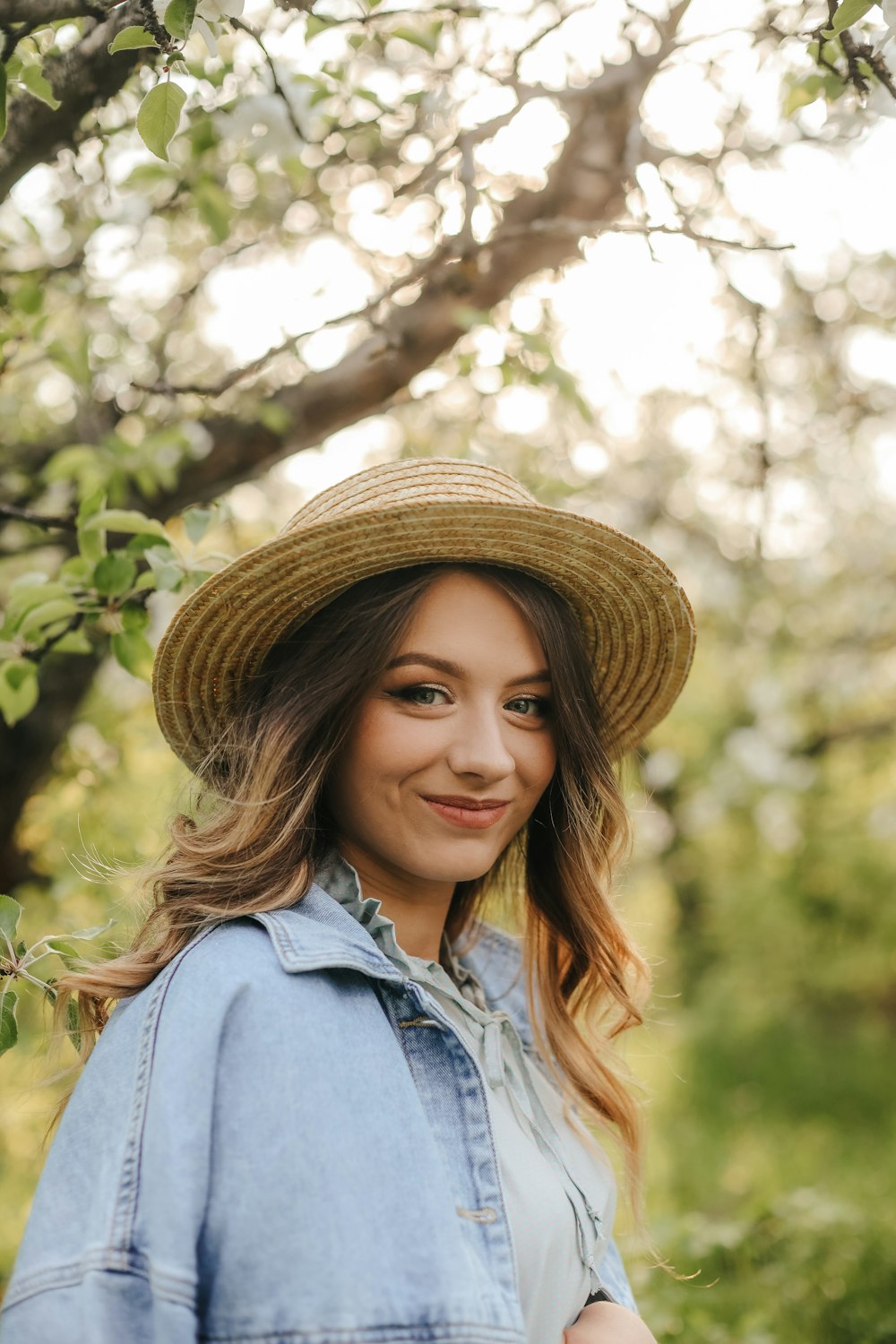 a woman wearing a hat