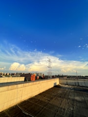 A breathtaking rooftop view of the city skyline.