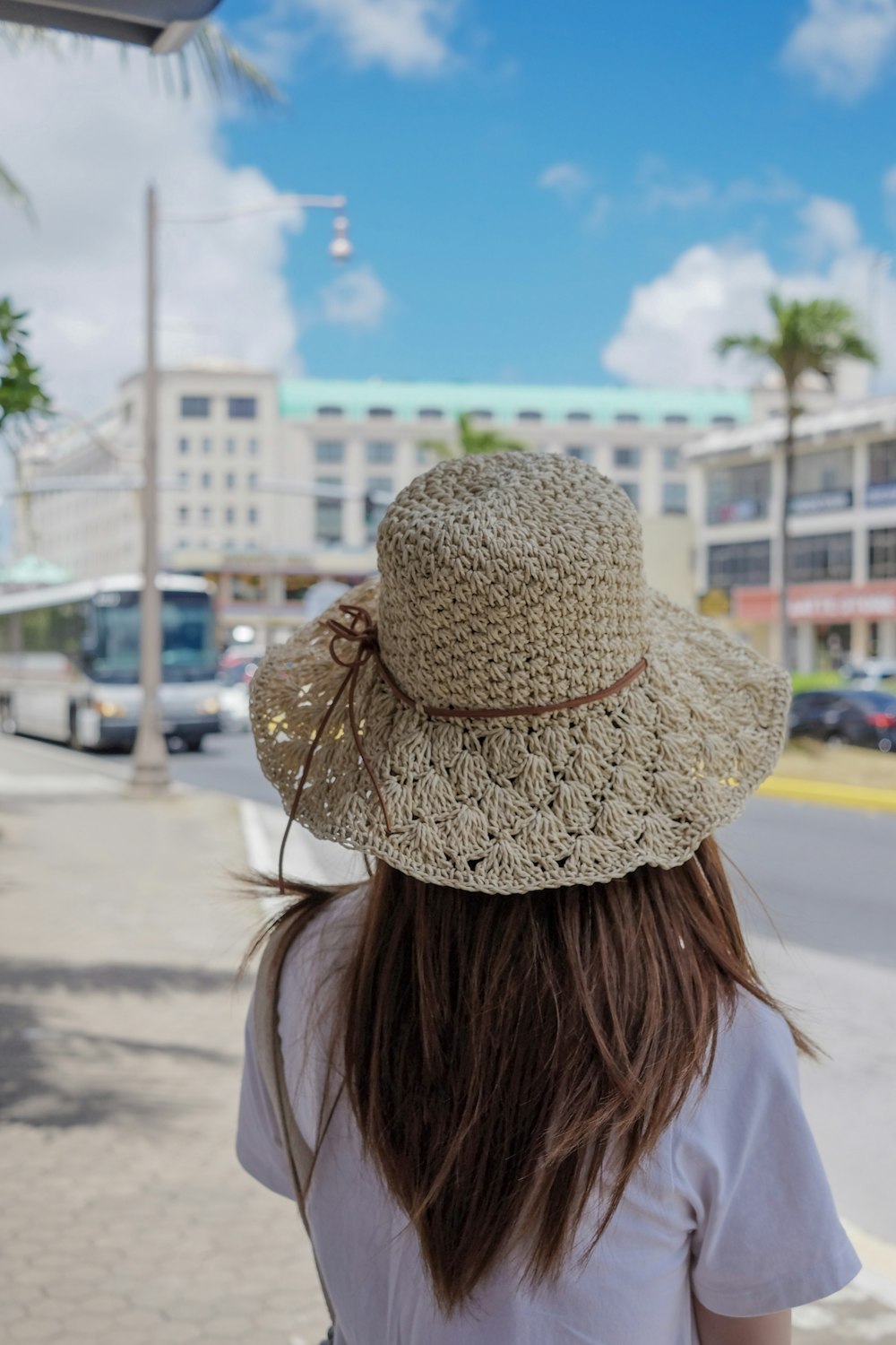 a person with a hat