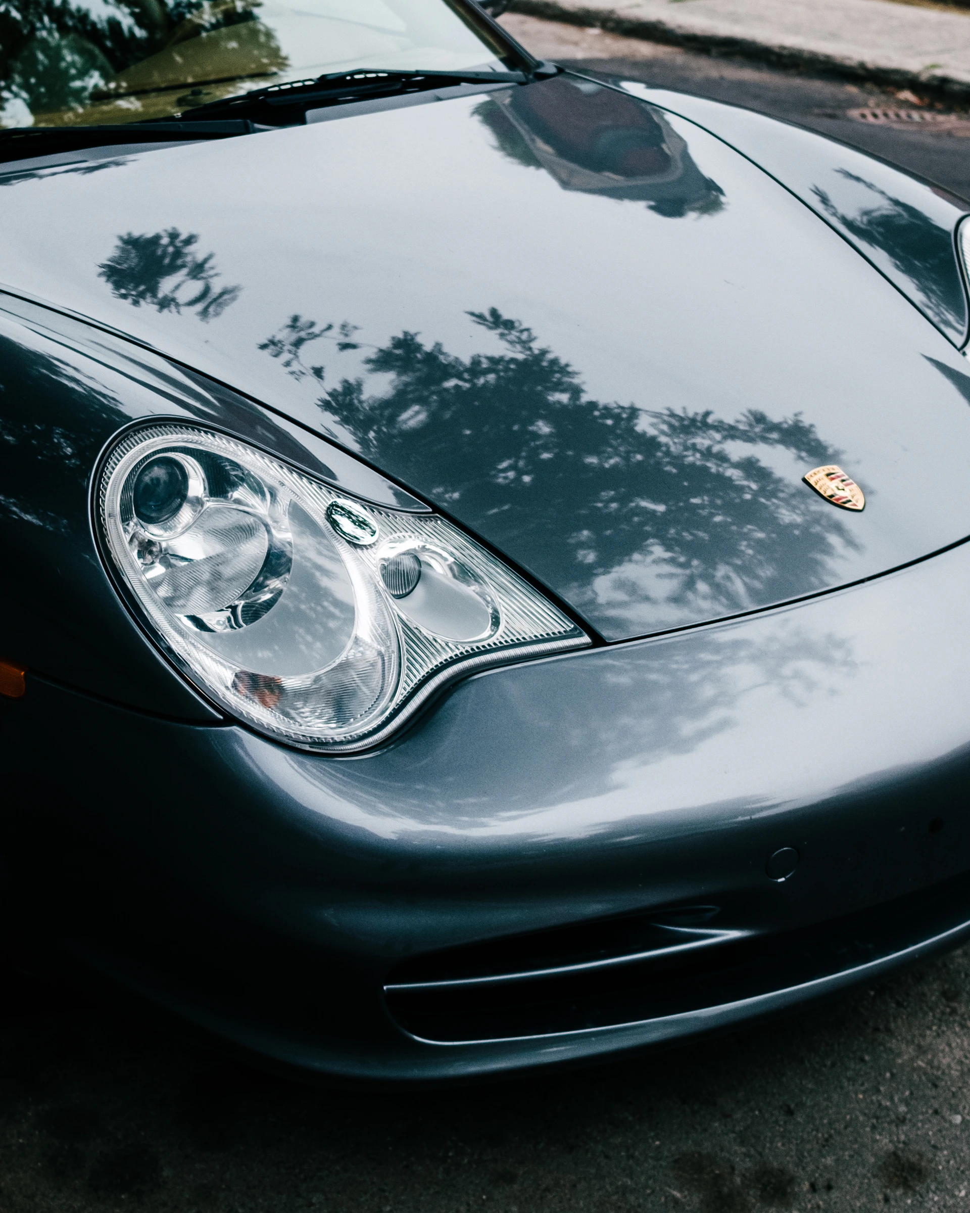 a close up of a car