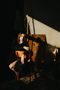 a person sitting in a chair