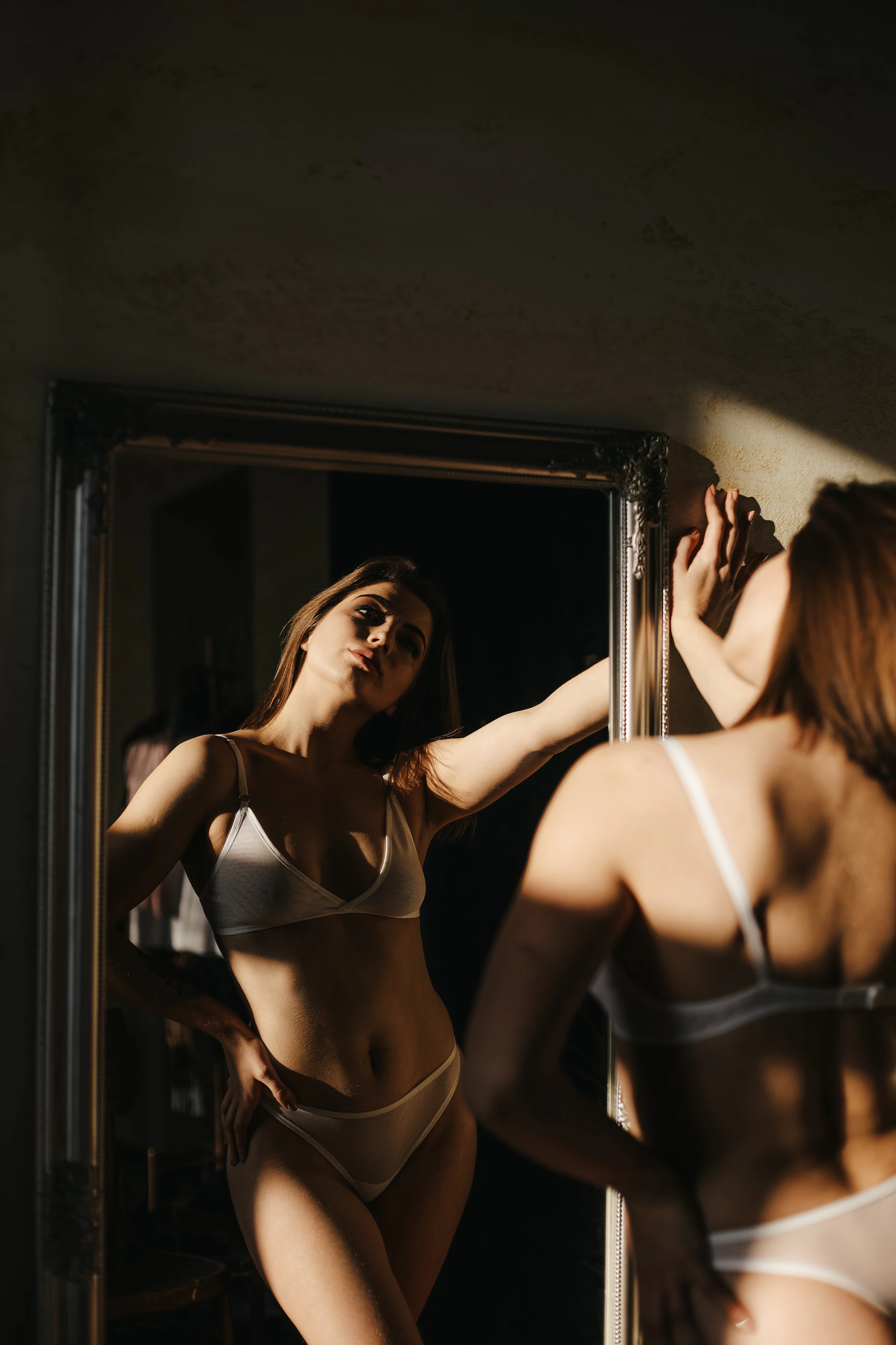 a woman in a garment