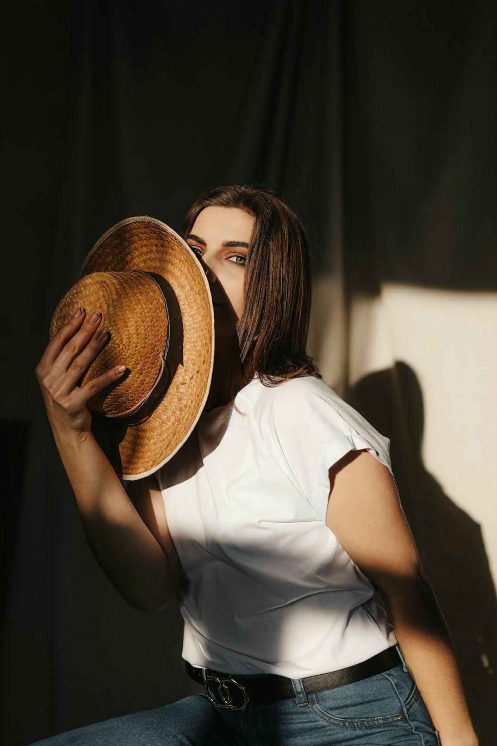 a person holding a basketball