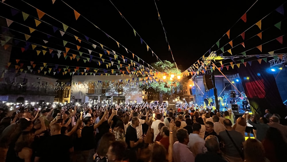 a crowd of people at a concert