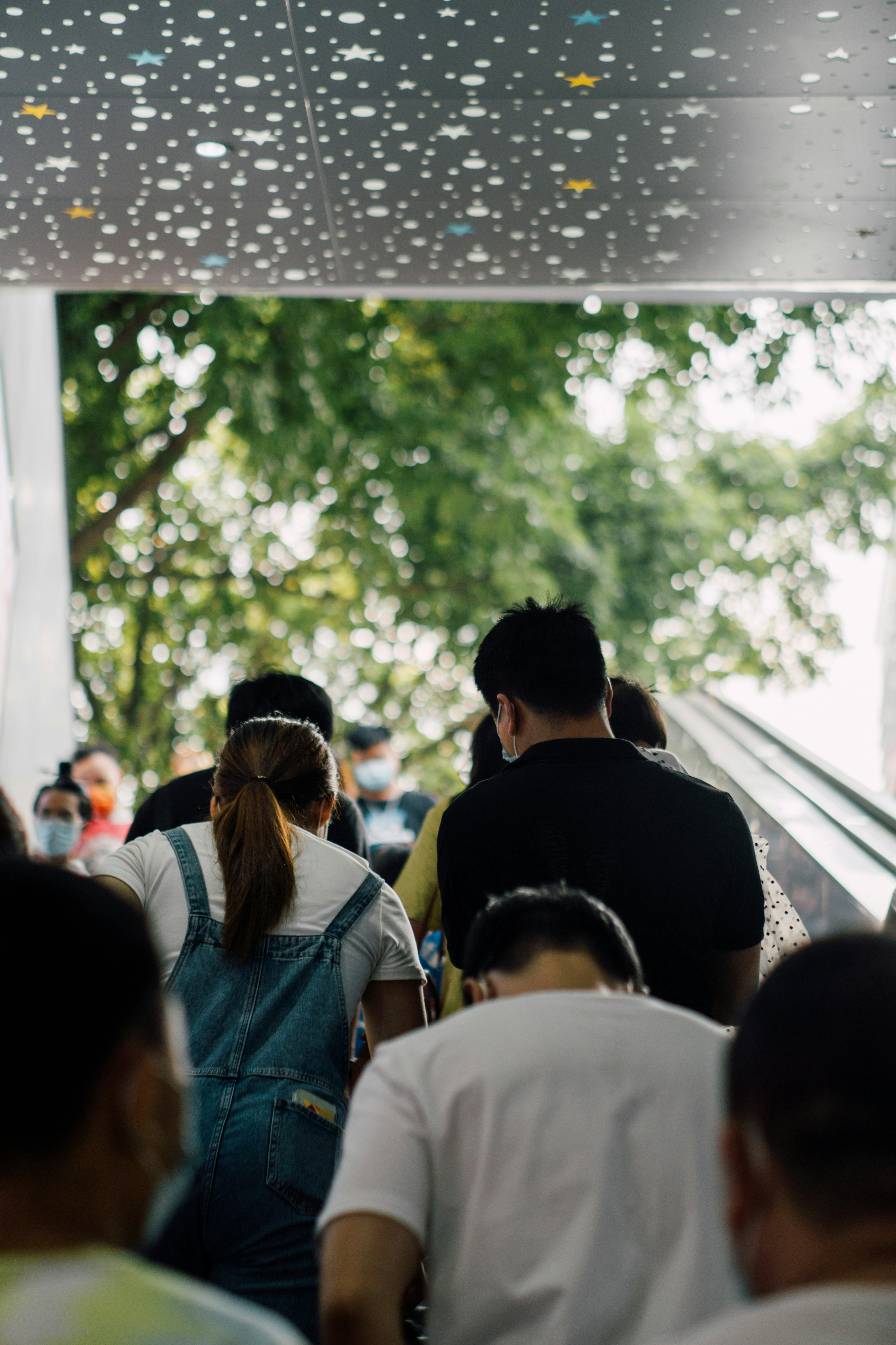 people under an umbrella