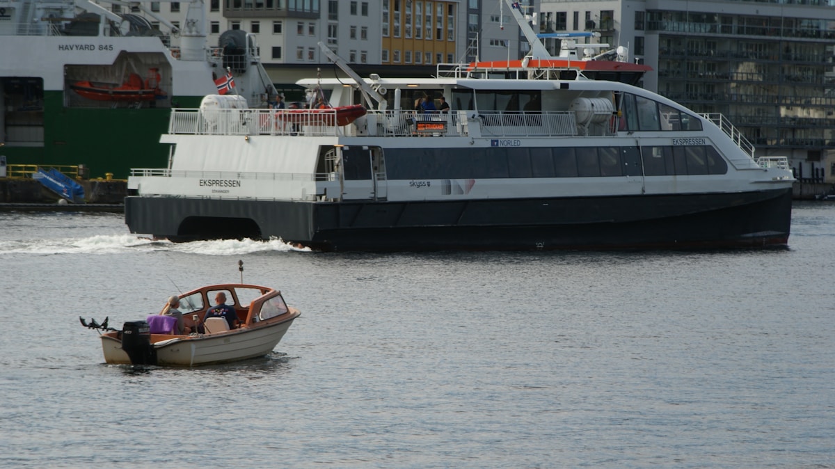 A small cabin boat on the water