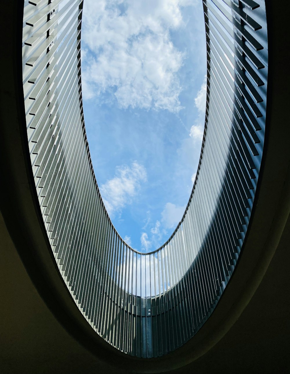 looking up at tall buildings