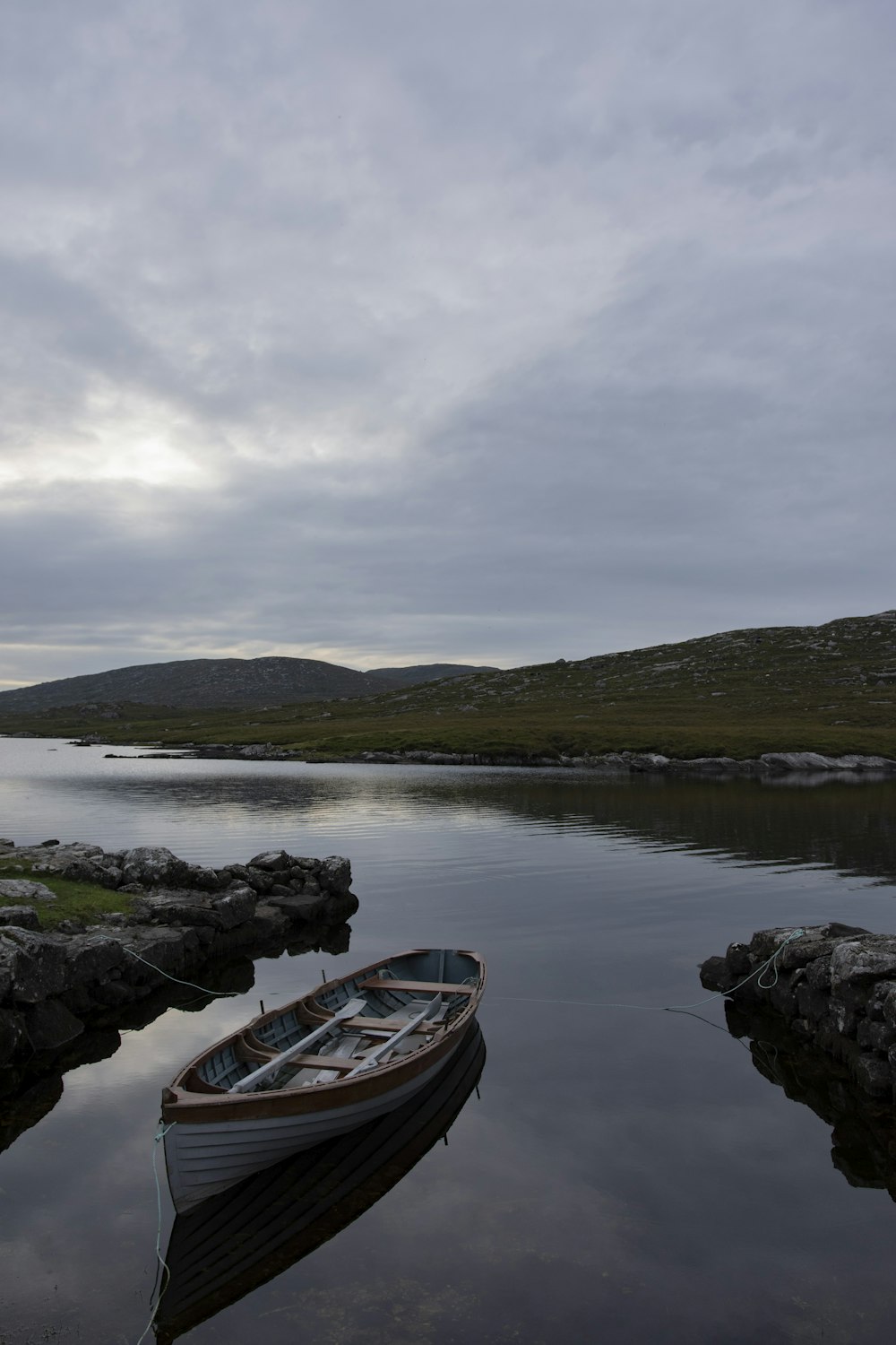 a boat on the water