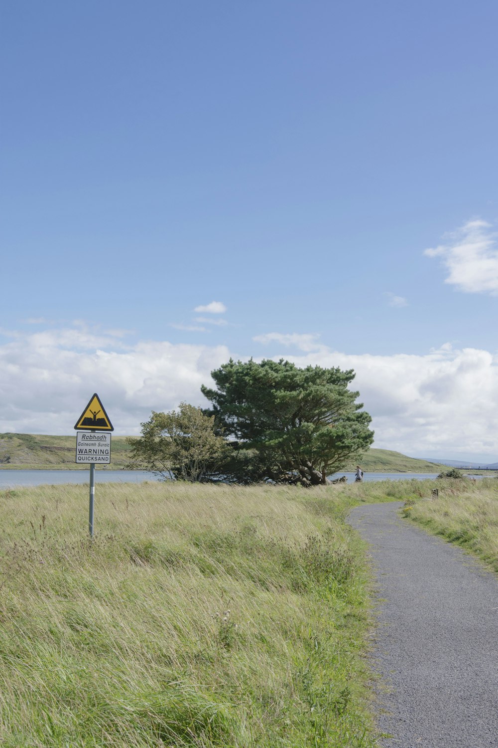 a road with a sign on it