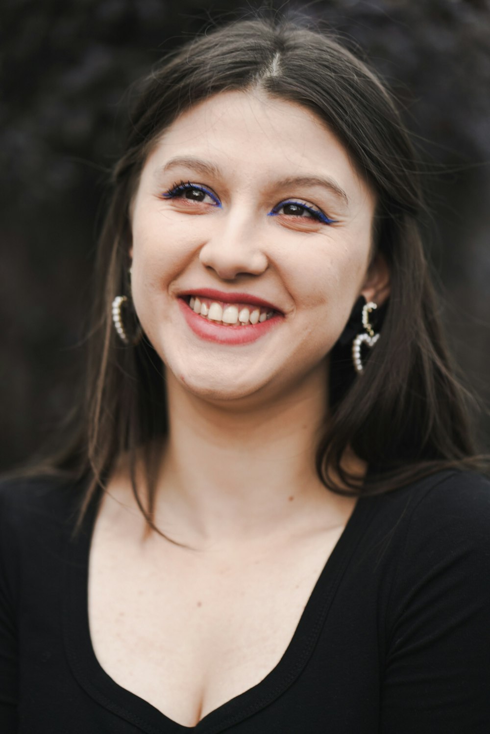 a woman with dark hair