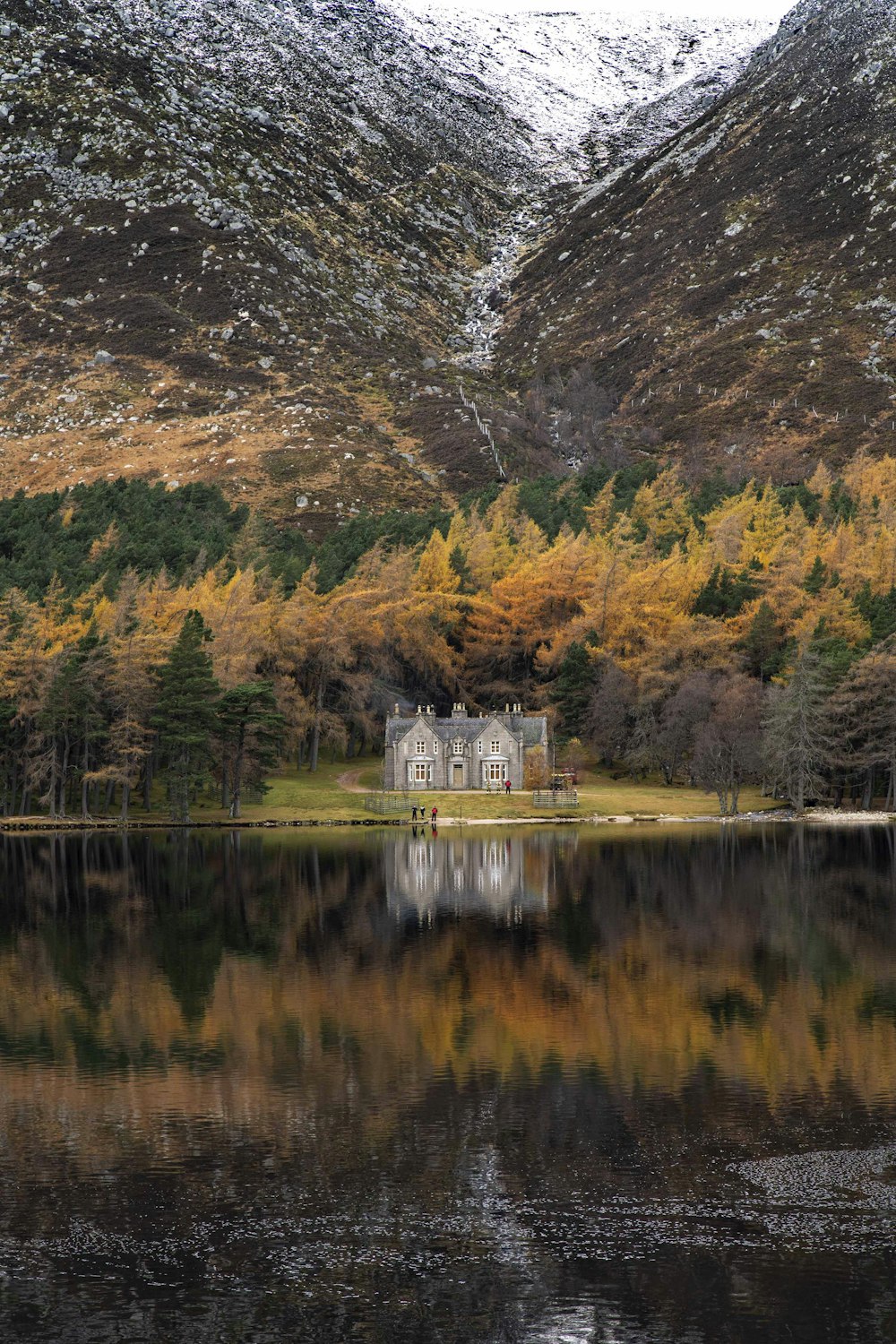 a house by a lake