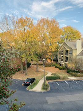 a car parked in a driveway