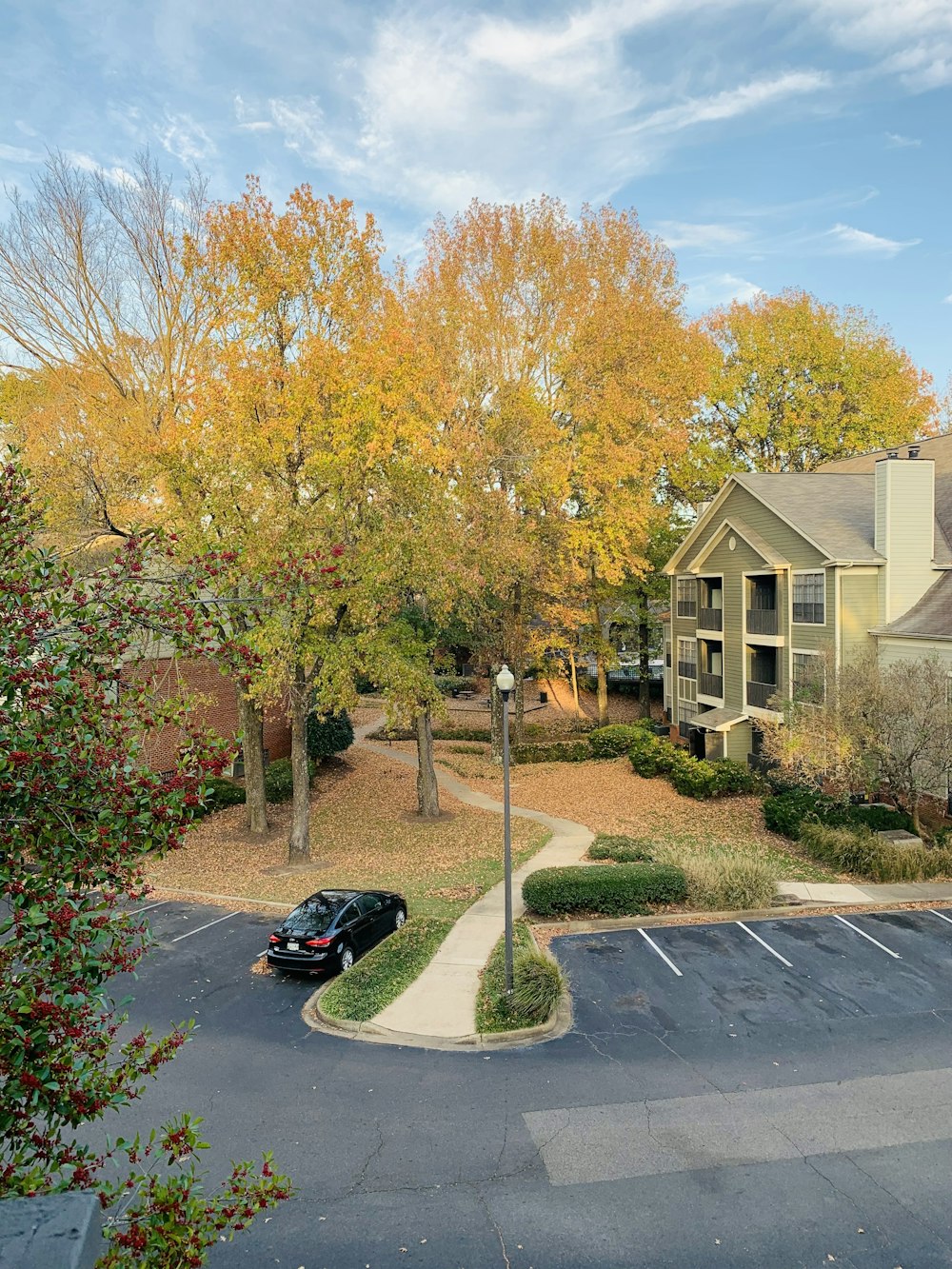 a car parked in a driveway