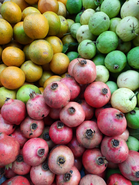 a pile of colorful fruits