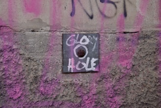 a sign on a wall