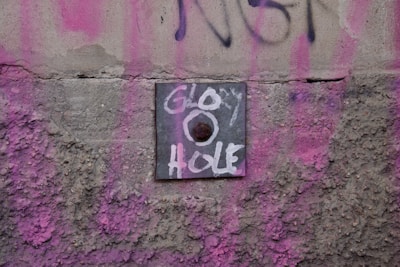 a sign on a wall