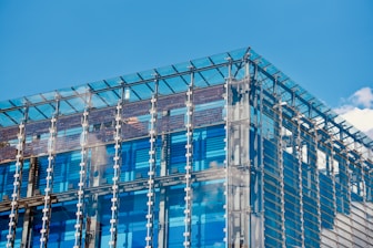 a low angle view of a building