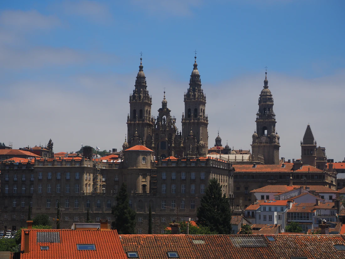 Fotografía de Santiago de Compostela con la catedral representando Galicia