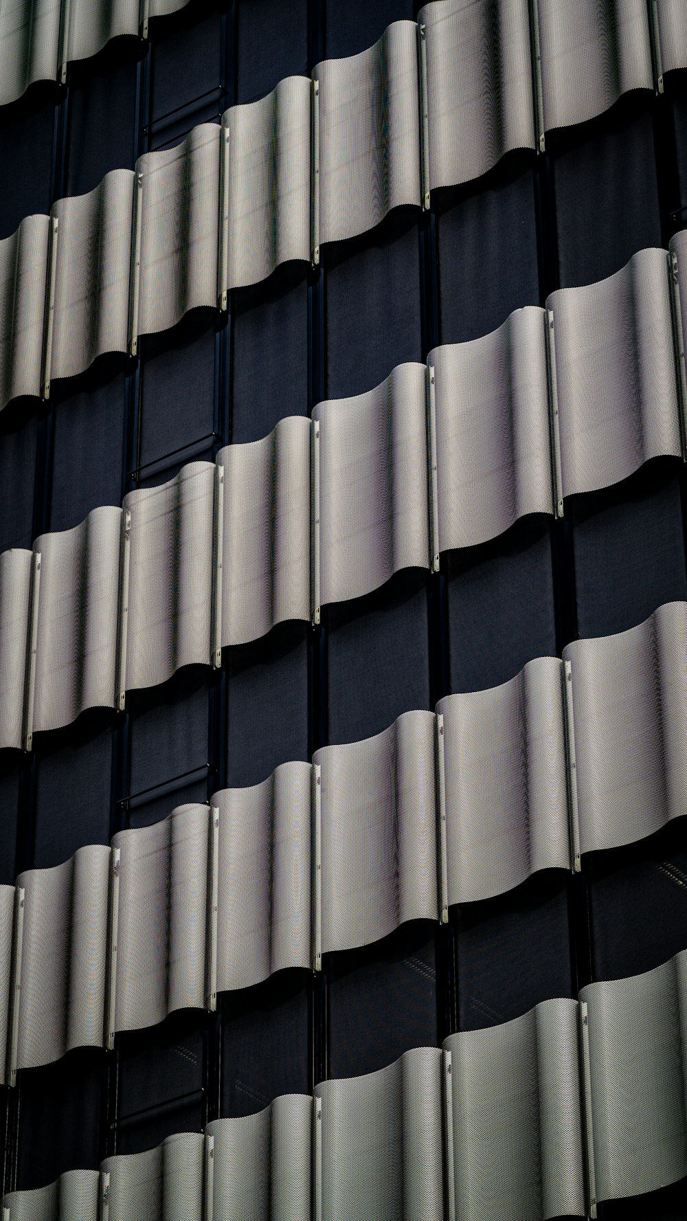 a group of white and grey fabric