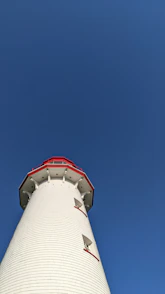 a tall white tower