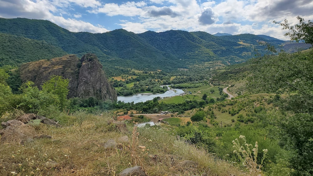 a river running through a valley