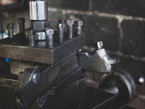 a machine with pipes