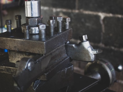 a machine with pipes