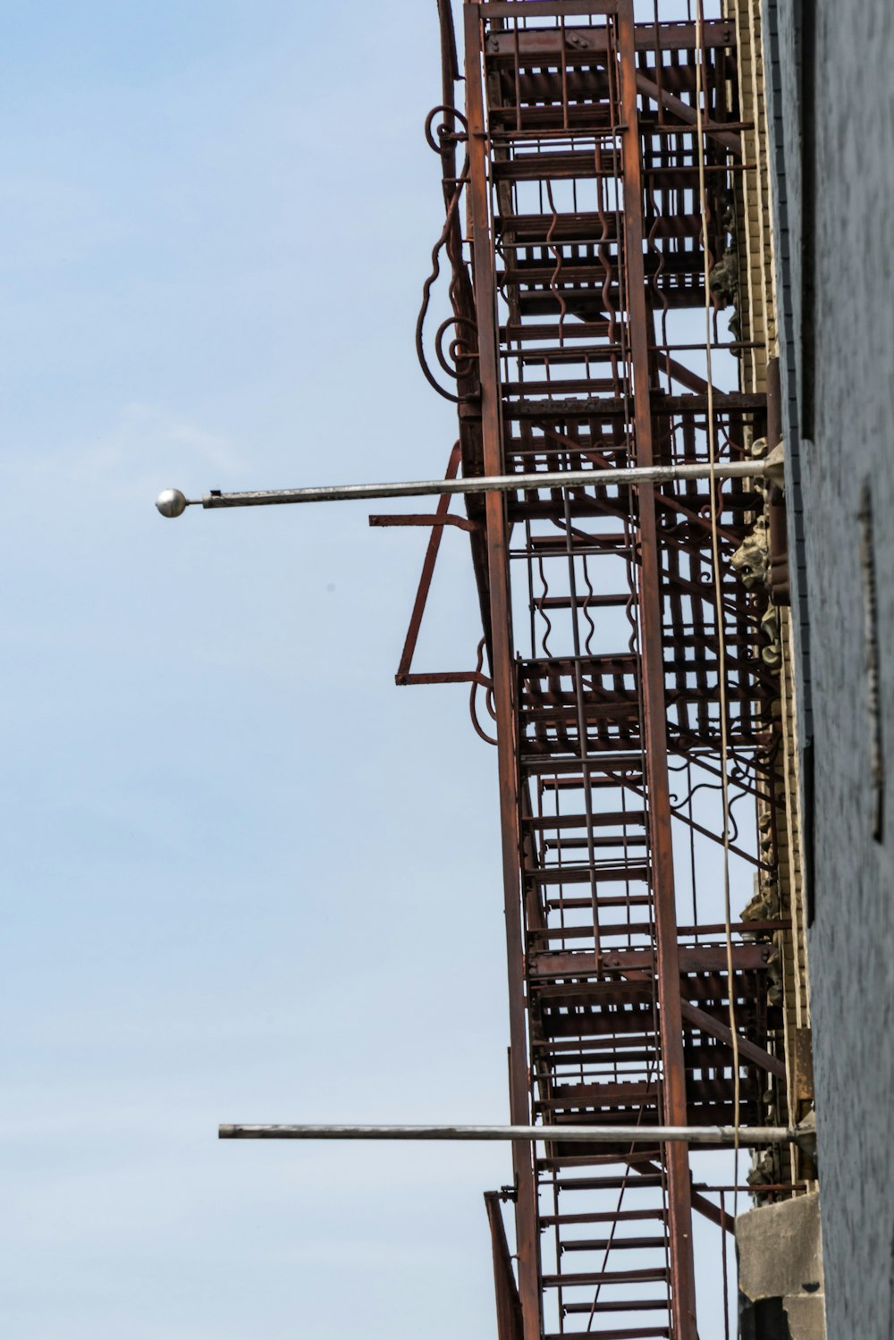 a ladder on a building