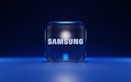 a blue cube with a white logo