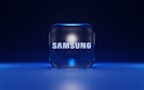 a blue cube with a white logo