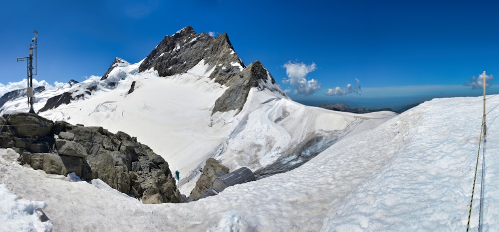 a snowy mountain side