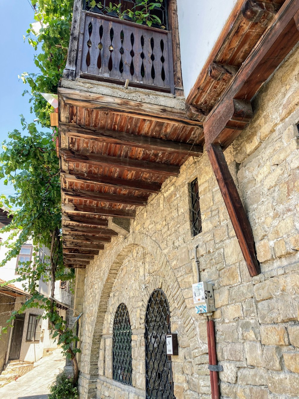 a building with a balcony