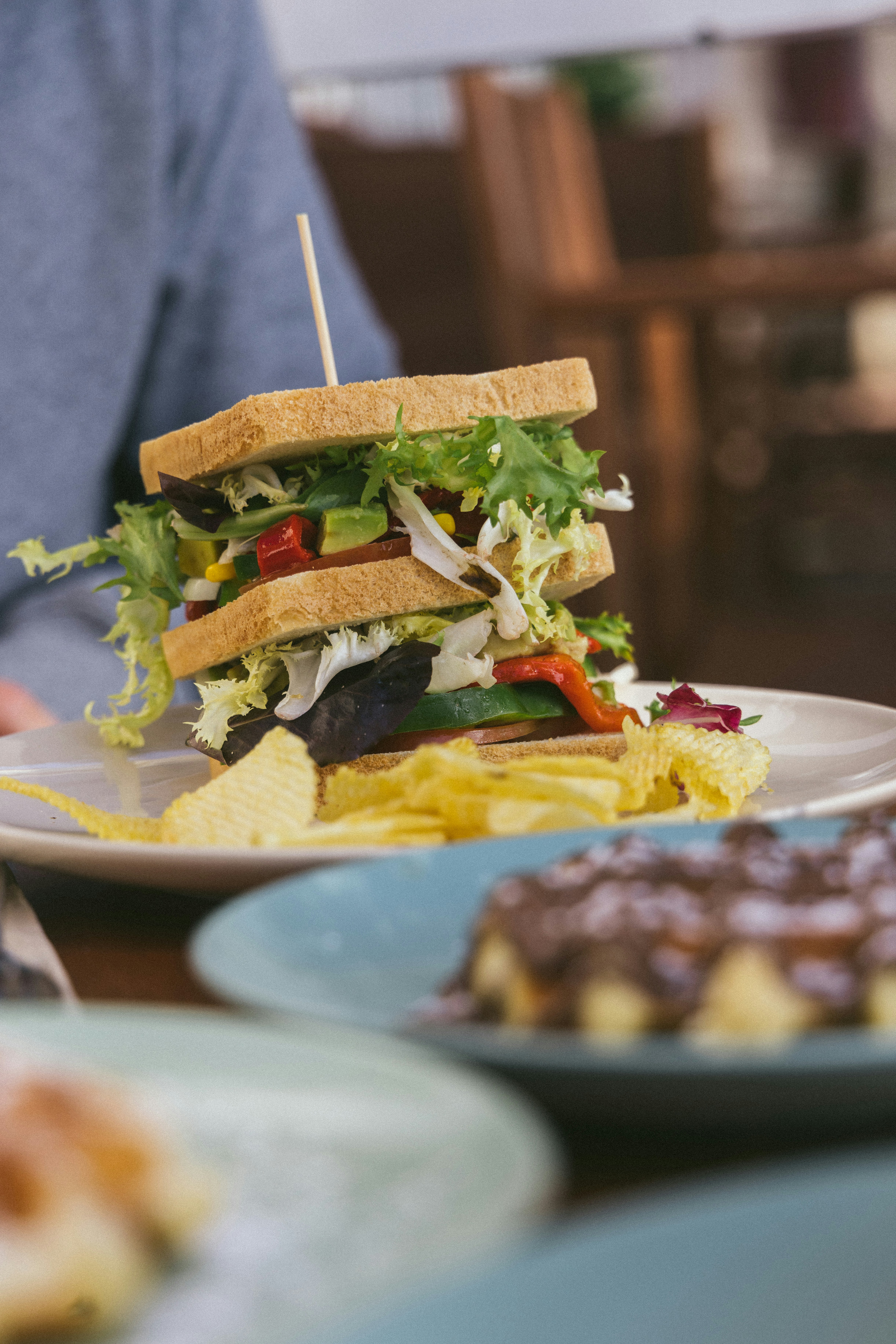 a sandwich on a plate
