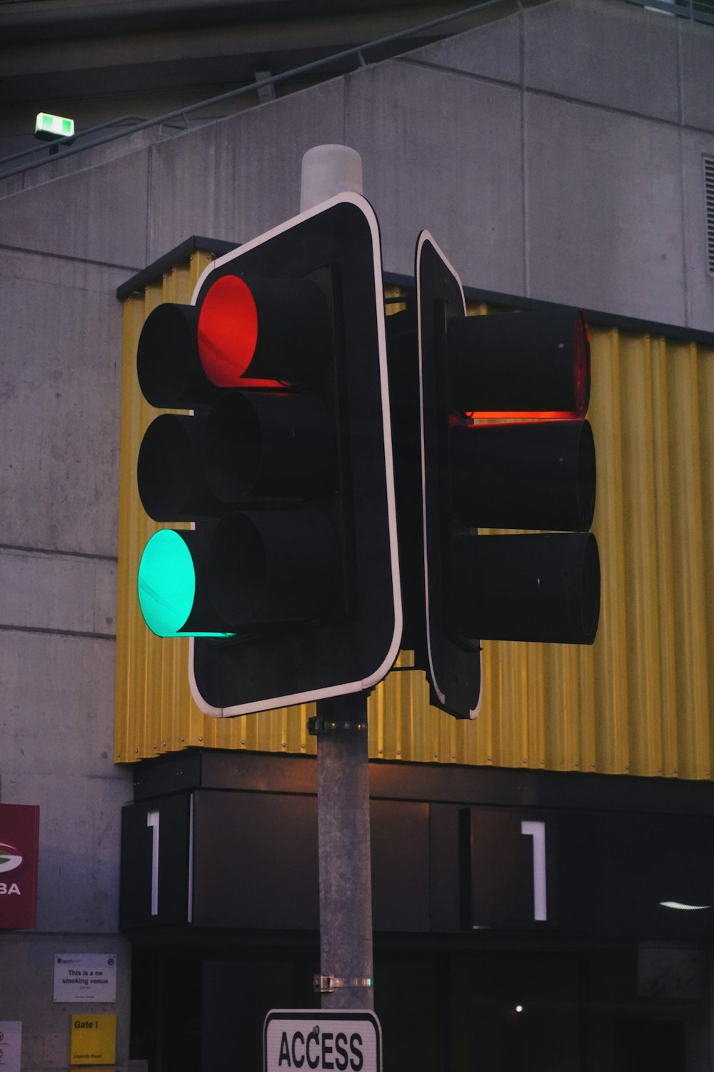 a traffic light has changed to green