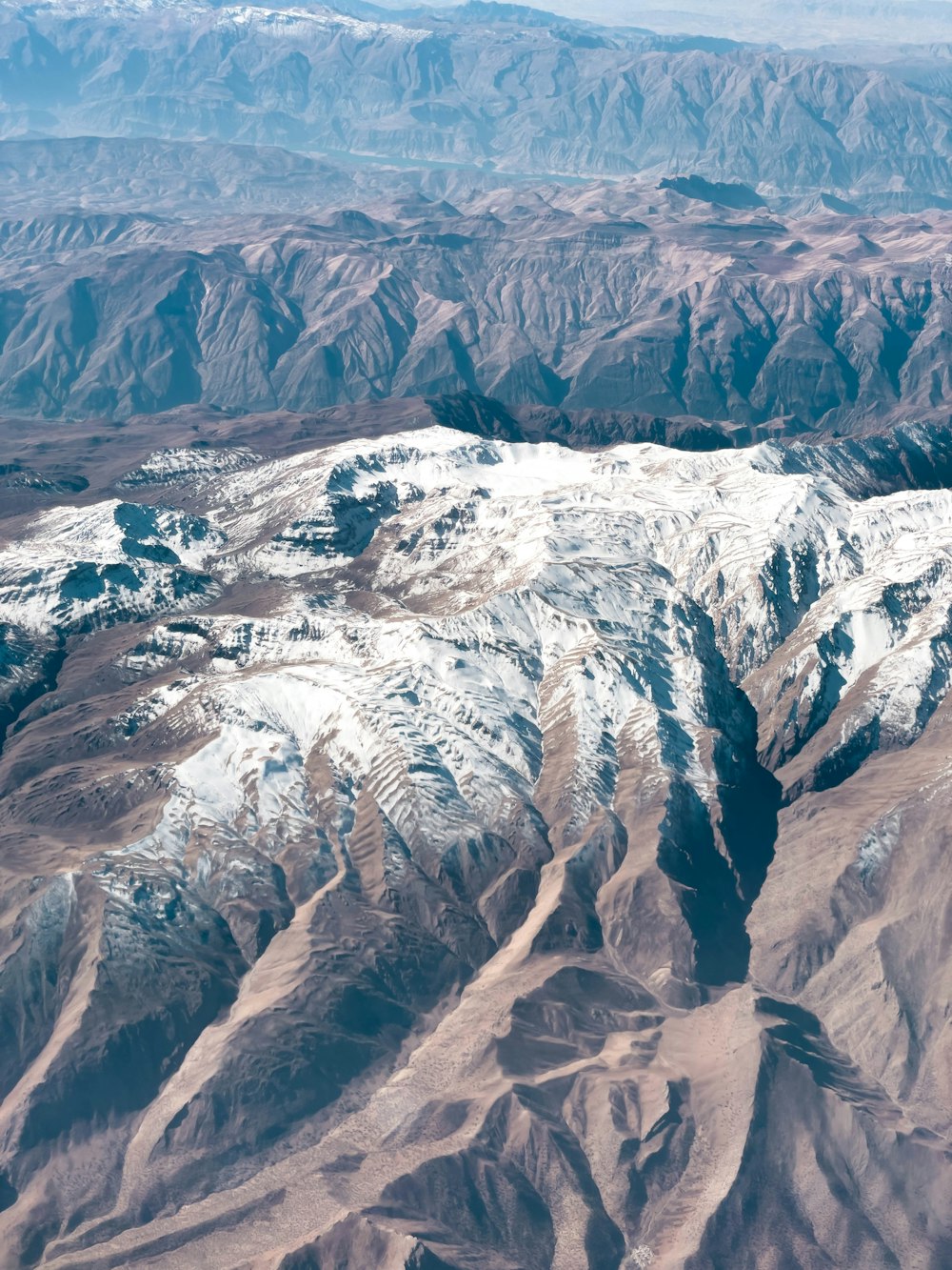 a high angle view of a mountain